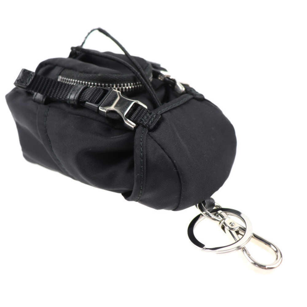Prada Backpack Black Mini Nylon Keychain - image 5